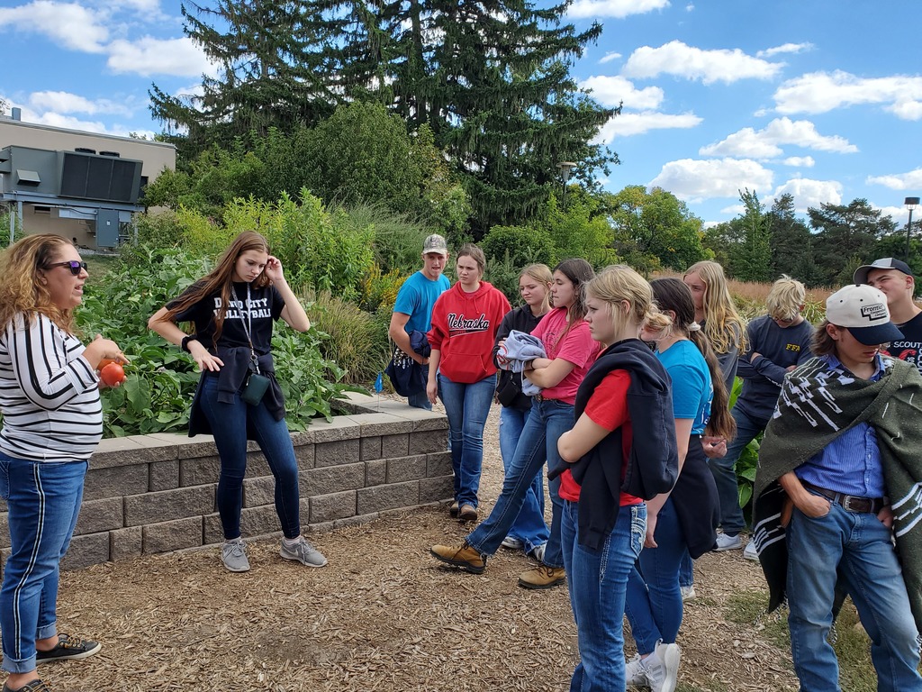 Students learning about the Backyard Farmer Program at UNL.
