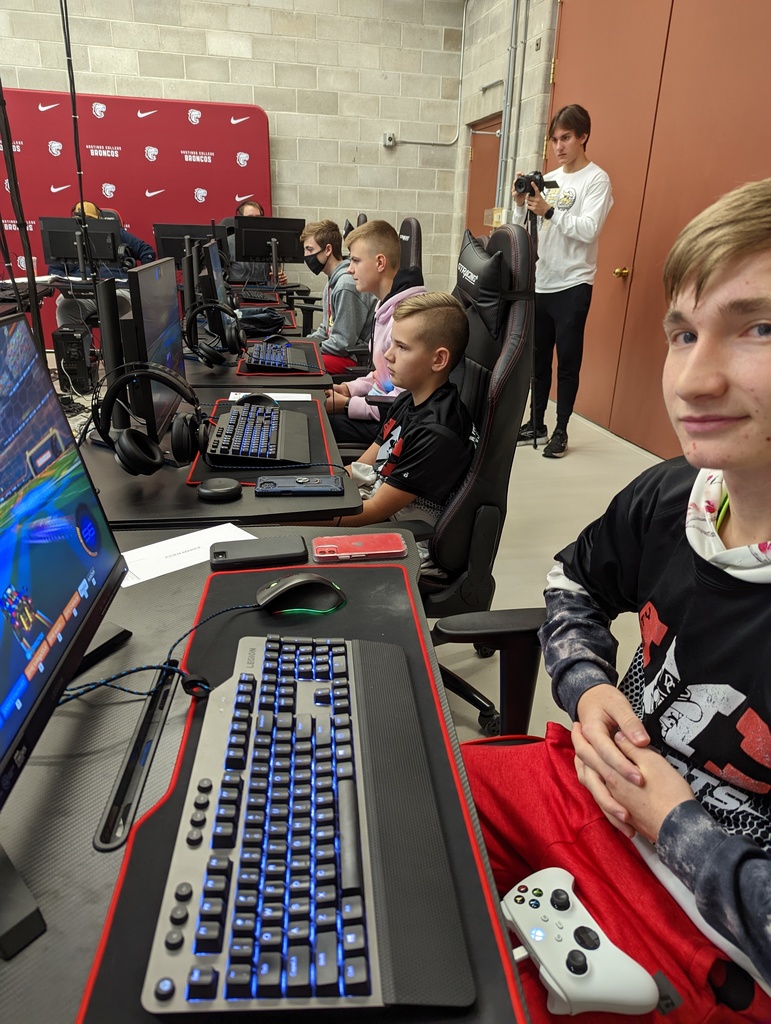Rocket League team competing at State.
