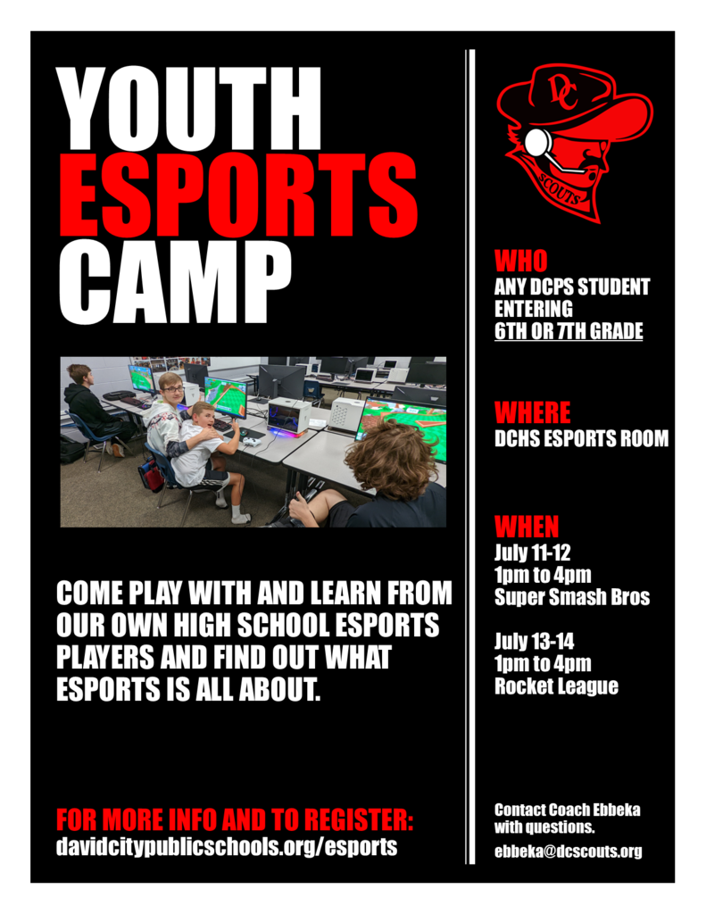 Youth Esports Camp Flyer